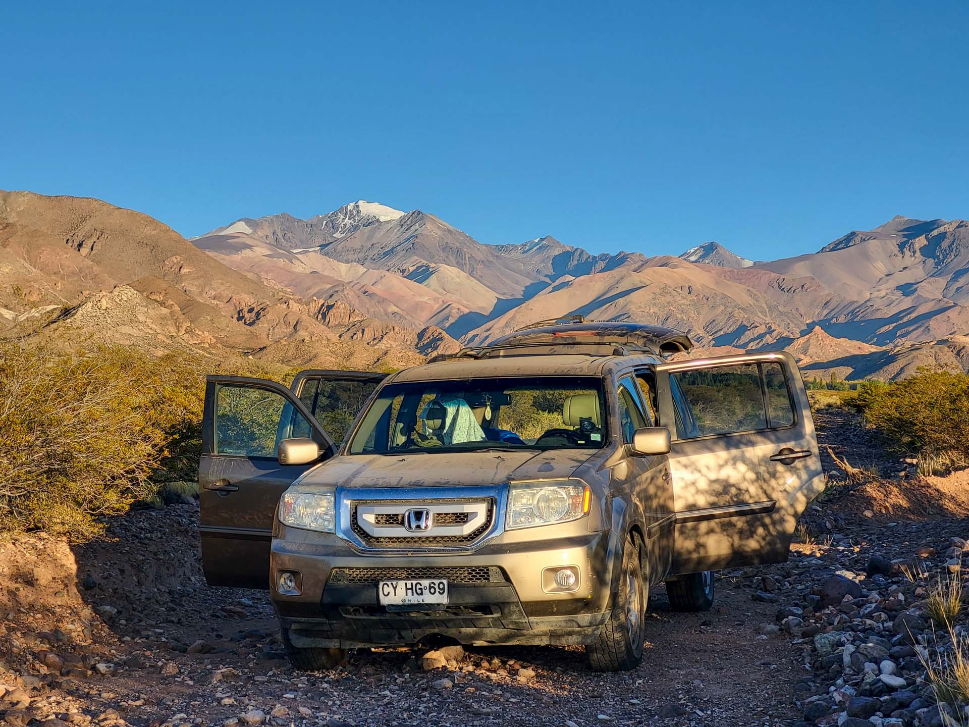 Drive to Barreal, Argentina